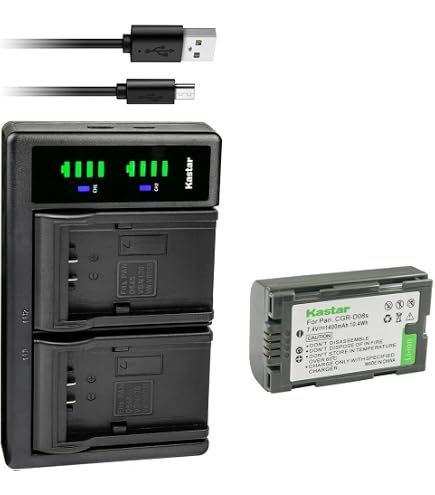 thumbnail image 2 of 4-Pack CGR-D08 Battery Replacement For Panasonic Cameras | Compatible With PV-BP8, PV-D401, AG-AC90 Models 2 of 14