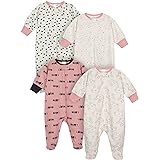 Onesies Brand Baby 4-Pack Sleep 'N Play Footies Multi Pack