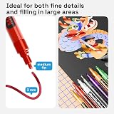 ARTISTRO 12 Metallic Paint Pens 3.0mm Tip for Rock Glass Wood Fabric view 4