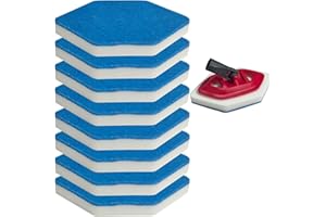 8 Pack Mop Refills Compatible with Vileda Bath Magic Bathroom and Tub Mop