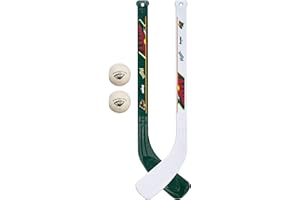 Franklin Sports NHL Mini Hockey Stick Set - NHL Team Knee Hockey Stick and Ball Set - Two Player Stick Set - Great Toy for Kids