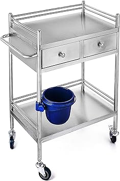 Amazon Com Vevor Medical Dental Lab Serving Carts Trolley 2