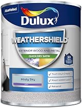 Dulux Weather Shield Quick Dry Satin Paint 750 ml Misty Sky view 2