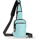 Keanoo Sling Bag, Crossbody Bag with Zipper Lock, RFID & Water Resistant for Women and Men Small Chest Bag for Travel Casual