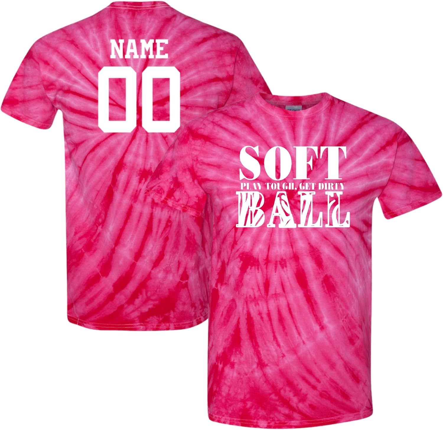 tie dye softball jersey