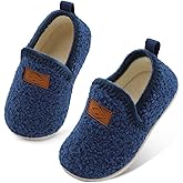 Lefflow Toddler Slippers Boys Girls House Shoes Slip on Baby Sock Shoes Lightweight Outdoor Walking Shoes