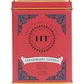 Harney &amp; Sons HT Strawberry Vanilla Black Tea, 20 Sachets in Tin | Black tea with strawberry and vanilla flavors for a smooth, fruity cup. Contains caffeine.