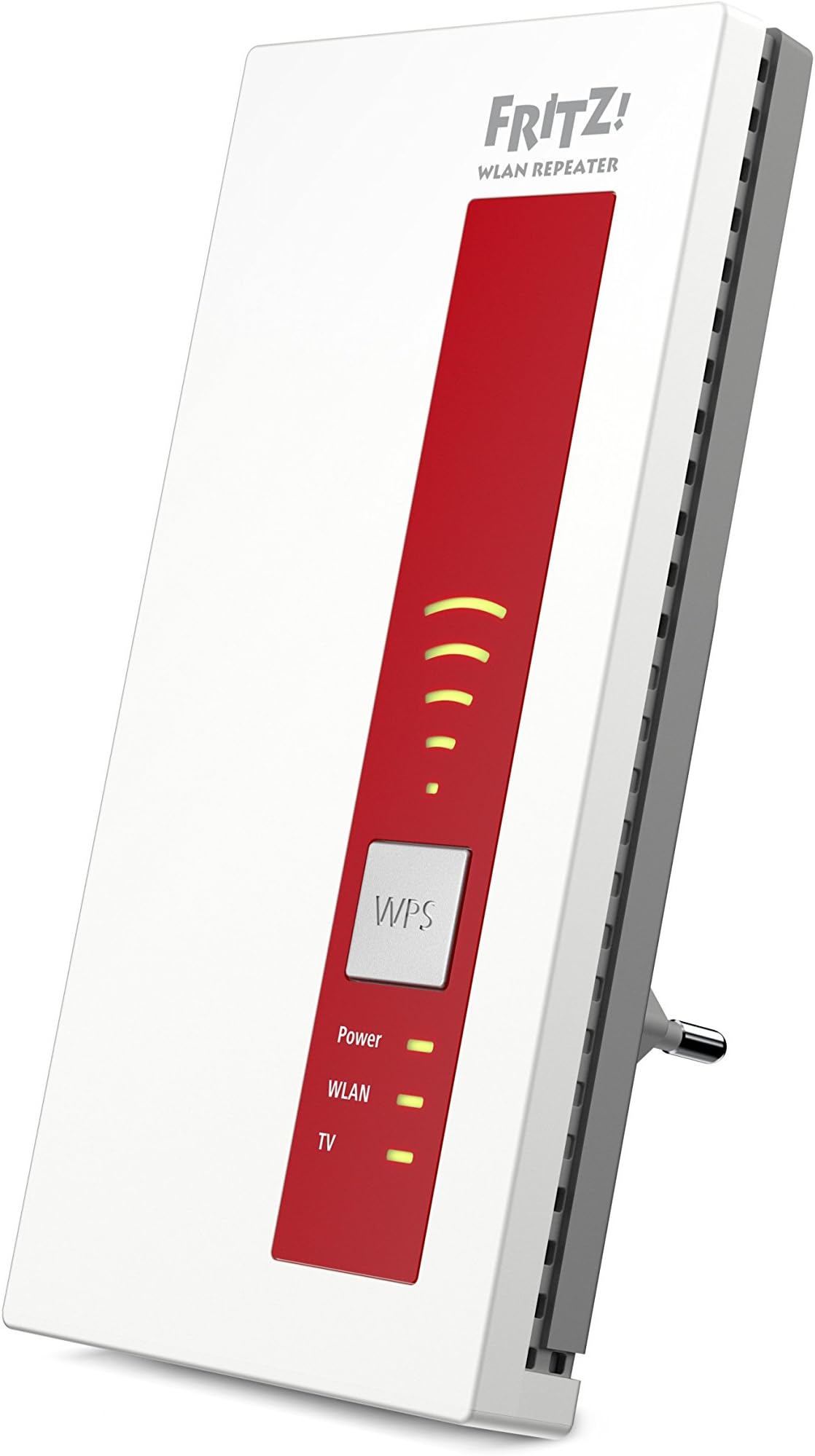 AVM FRITZ!WLAN Repeater DVB-C (Dual Tuner for Cable TV (DVB-C), WLAN AC + N up to 1,300 Mbps (5 GHz) + 450 Mbps (2.4 GHz), White, German Version