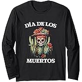 Dia De Los Muertos Day Of The Dead Sugar Skull Long Sleeve T-Shirt