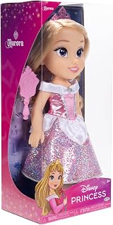 Disney Princess Aurora Fashion Doll 14” Platinum Dress Tiara Shoes Brush view 6
