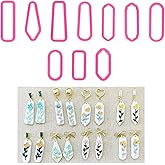Polymer Clay Cutters, 10 Pieces Clay Sculpting Tools Polymer Clay Earrings Cutters Kit Basic Clay Cutters Tools Sculpting Polymer Clay Molds Dangle Shape Clay Cutters for Polymer Clay Jewelry Making