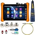 Optical Fiber Tester, WANLUTECH 1310/1550nm 28/26dB 7 inches Touchscreen OTDR Tester Built-in VFL OPM LS(Light Source) Event Map OLT (Optical Loss Test) Functions RJ45 Cable Tester Network Tools