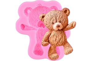YIHUOMOLDS Bear Silicone Fondant Molds Teddy Bear Candy Chocolate Mold for Cake Decorating Cupcake Topper Chocolate Candy Gum