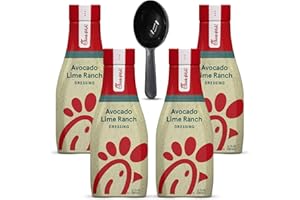 Avocado Ranch Dressing Bundle. Includes Four-12 Oz of Chick Fil A Avocado Lime Ranch Dressing Comes with Exclusive Asrama Measuring Spoon. Avocado Dressing Adds Delicious Flavor to Salads and Dips!