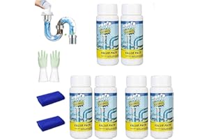 Sink and Drain Cleaner, Sink & Drain Cleaner, Pipeline Dredging Agent Powder, for Kitchen Toilet Pipe Dredging (6pcs)