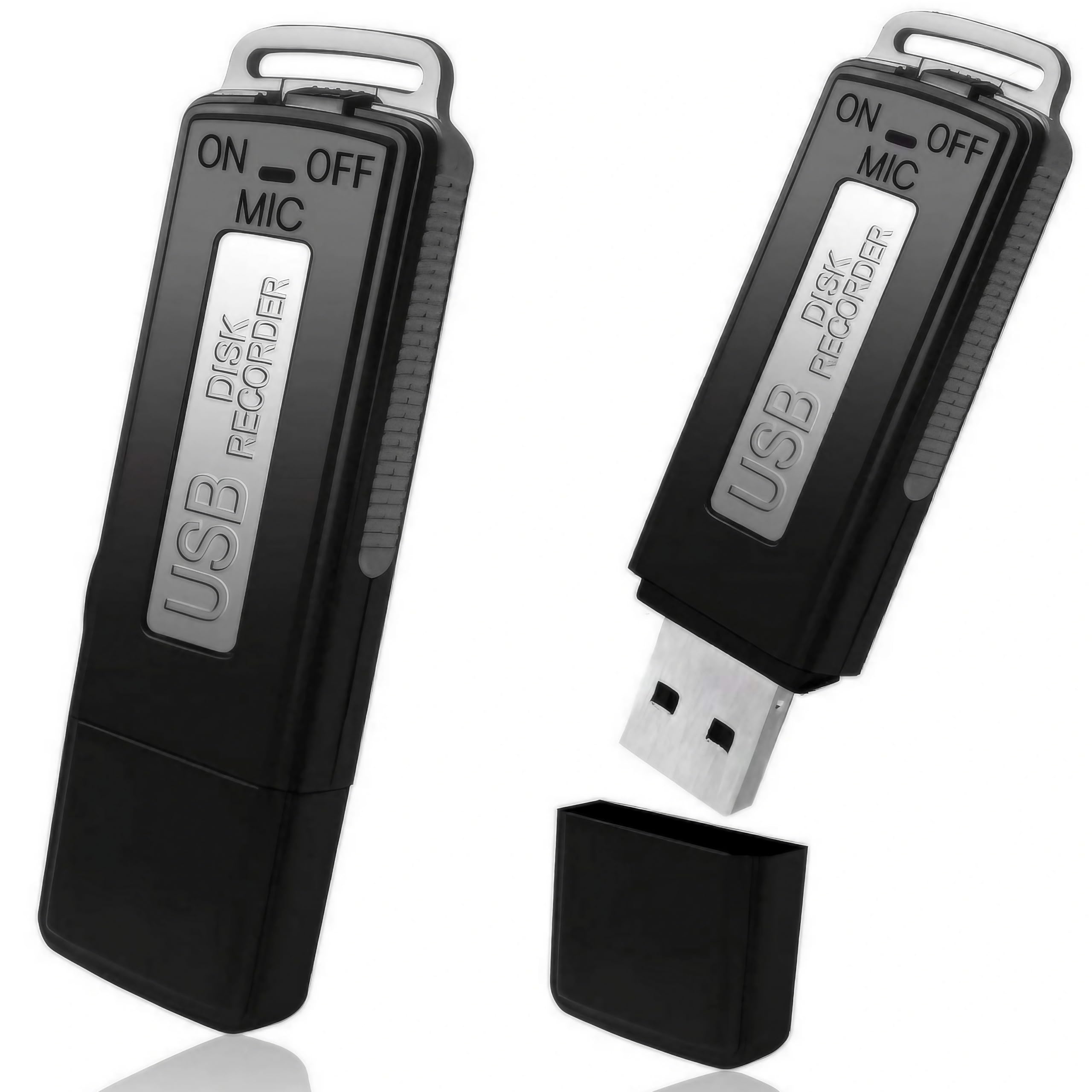 USB Digital Voice Recorder - Portable Mini Voice Recorder 8 GB - Audio Recorder Ideal for Meetings, Interviews, Conferences - Spy Recorder with Memory for Several Hours of Recording