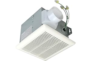 Harrier Hardware Very Quiet Bathroom Exhaust Ventilation Fan 70 CFM, 2.0 Sone, 3-Inch Duct