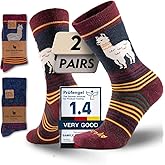 Juclise Alpaca Wool Winter Heavyweight Crew Socks Warm Thick Thermal Hiking Boot Work Cushioned Cozy Moisture Wicking