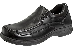French Toast Boys Shoes - Kids Oxford School Uniform Loafer Church Dress Shoes Slip-On Faux-Leather (Toddler-Big Kid) (Black)
