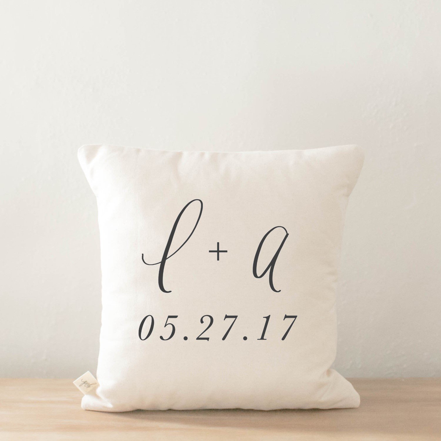 Amazon Com Personalized Throw Pillow Initials Date Handmade