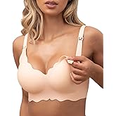 As Fairy Nursing Bras for Breastfeeding Wavy Seamless Comfort Maternity Bralette Wireless Pregnancy Sleep Bra with Support