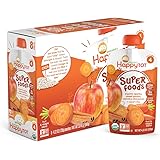 Happy Tot Organics Super Foods, Apples, Sweet Potatoes, Carrots & Cinnamon + Super Chia, 4.22 Ounce (Pack of 16)