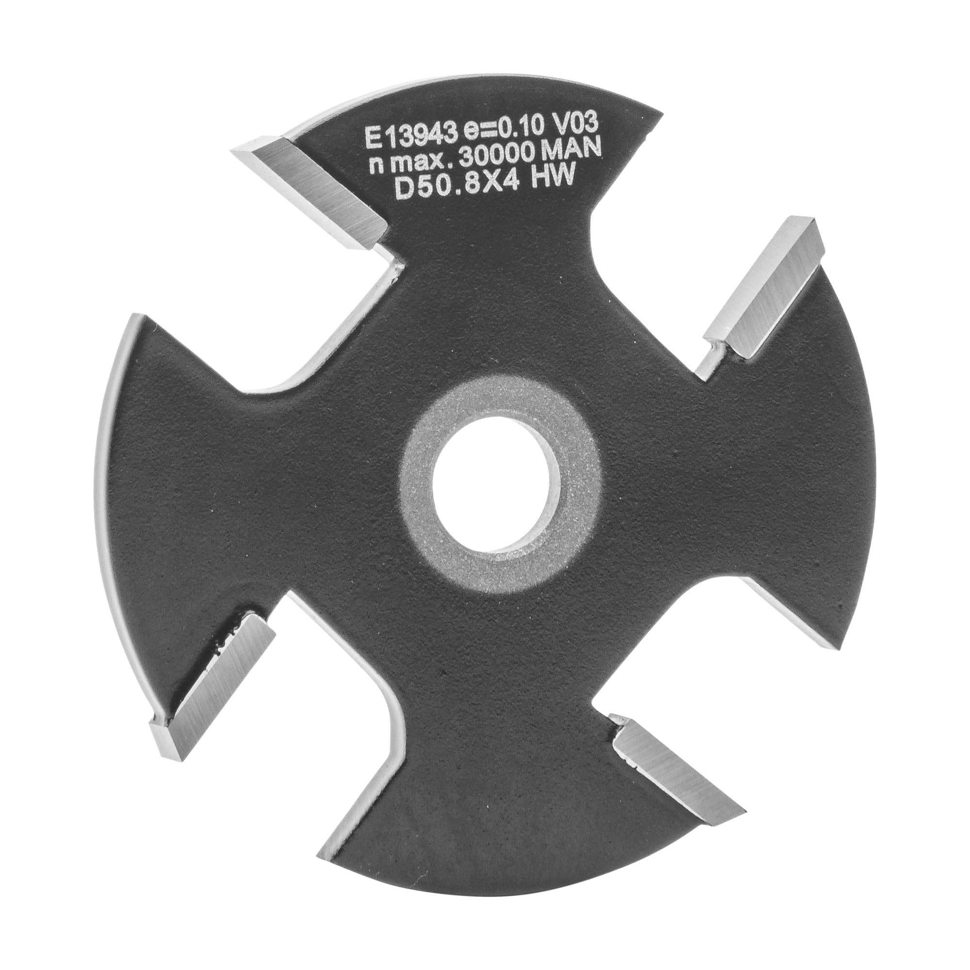 ENT 13943 Slotting Cutter TC Shank (S) 8 mm, Diameter (D) 50,8 mm, NL 4 mm, Z4