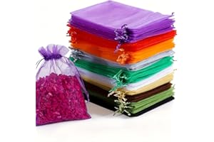 20Pcs Organza Drawstring Bags, Jewelry Gift Pouches for Weddings, Parties, Valentine’s Day & Christmas Favors