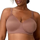 Playtex Womens Wireless Bra, Plus-Size T-Shirt Bras Available, Full Coverage, Moisture-Wicking, 4750