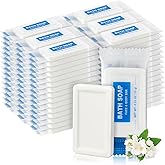 HAIFOTRVA 25 Pack Mini Travel Size Bar Soap Bulk,0.53 oz/15 grams Individually Wrapped Small Disposable Hotel Soap Bars Toiletries for Church,Homeless Gifts,Bathroom,Guest