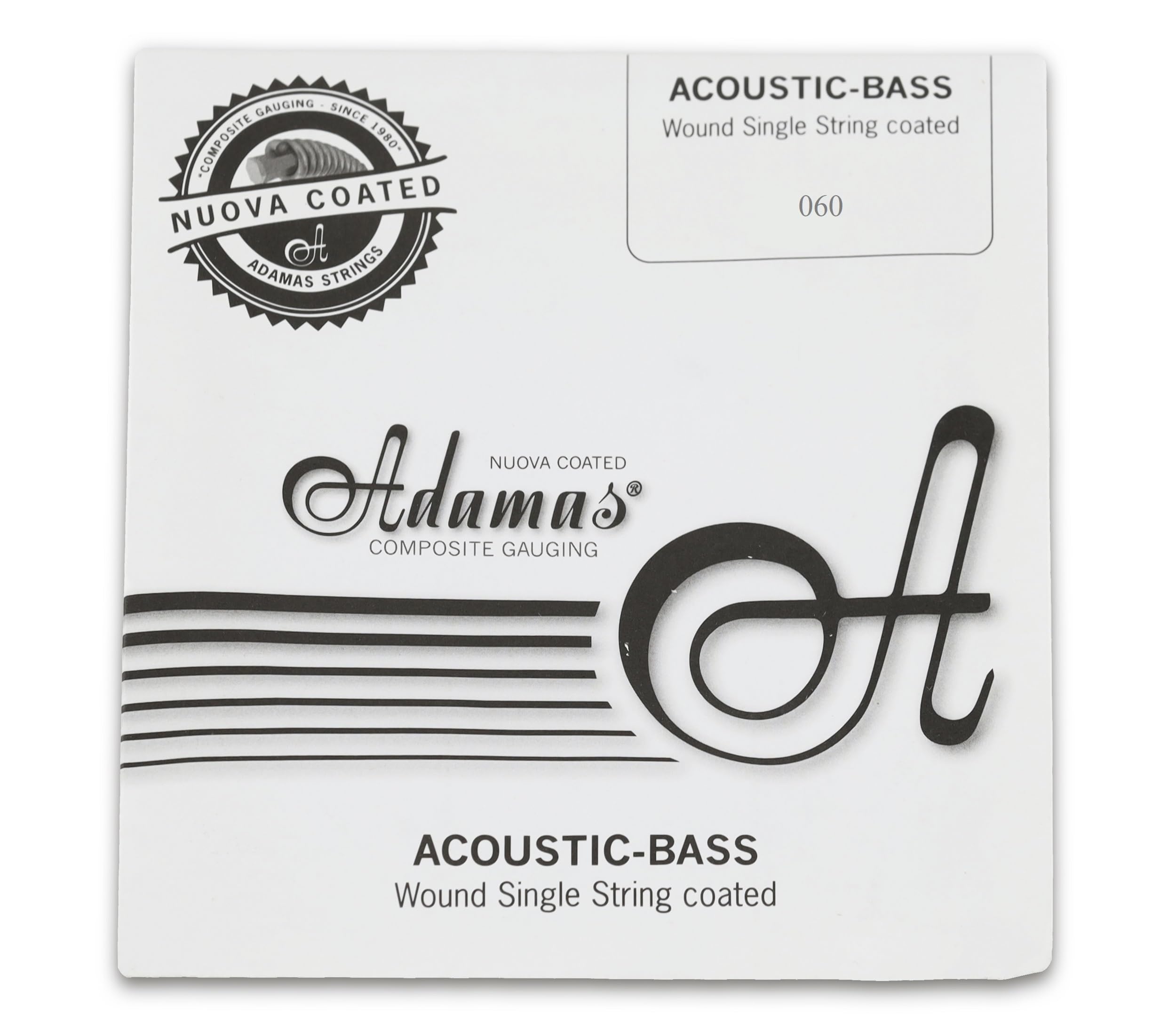 Adamas Single Strings for Acoustic Guitar Phosphor Bronze Nuova Coated .060in./1, 52mm