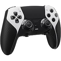 PlayVital Anti-Skid Sweat-Absorbent Controller Grip for ps5 Edge Wireless Controller, Professional Textured Soft PU Handle Gr