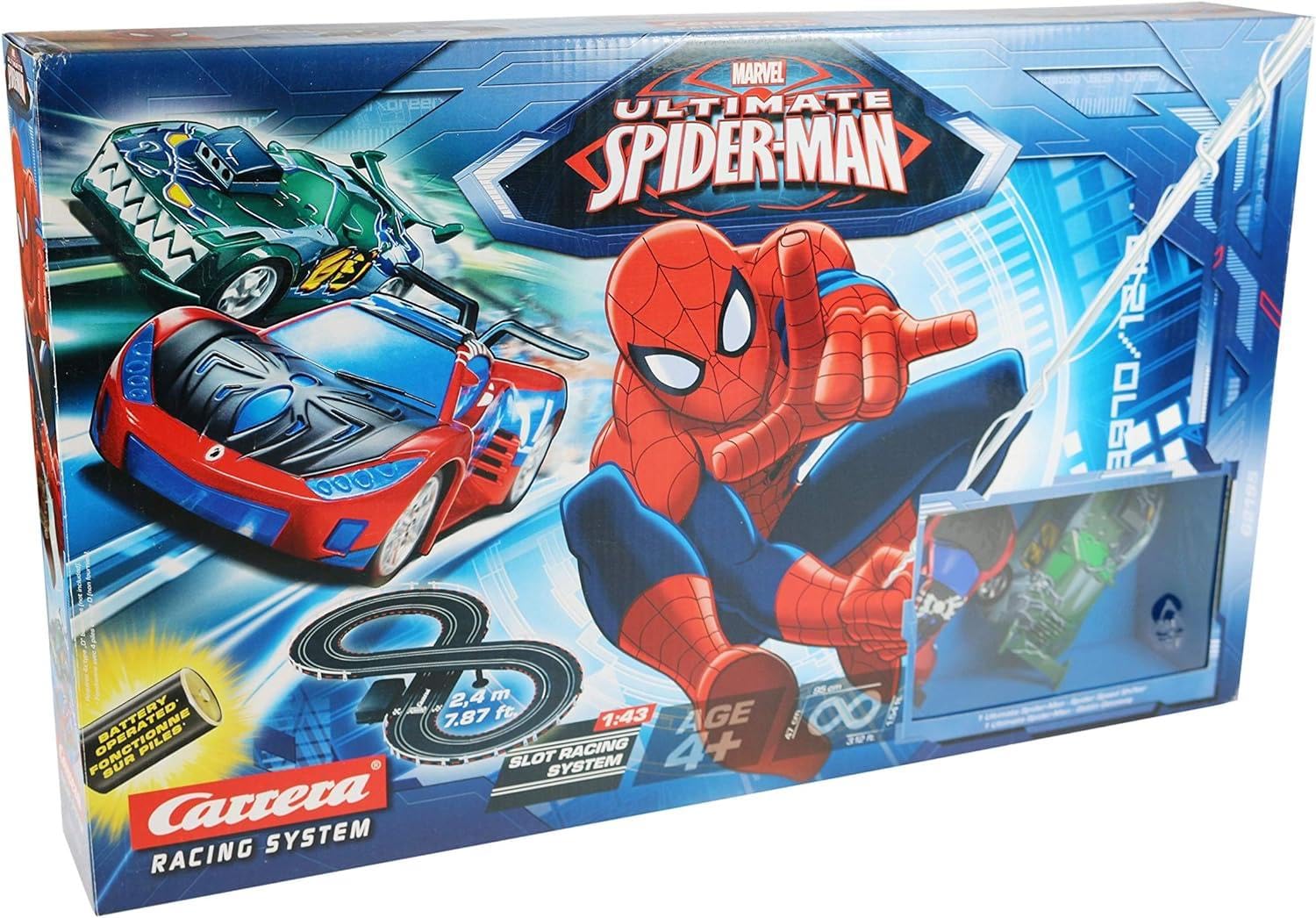 Carrera Marvel Ultimate Spider-Man 1:43 Slot Racing 2.4m Track Set