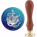 CRASPIRE Mermaid Wax Seal Stamp Anchor Sealing Wax