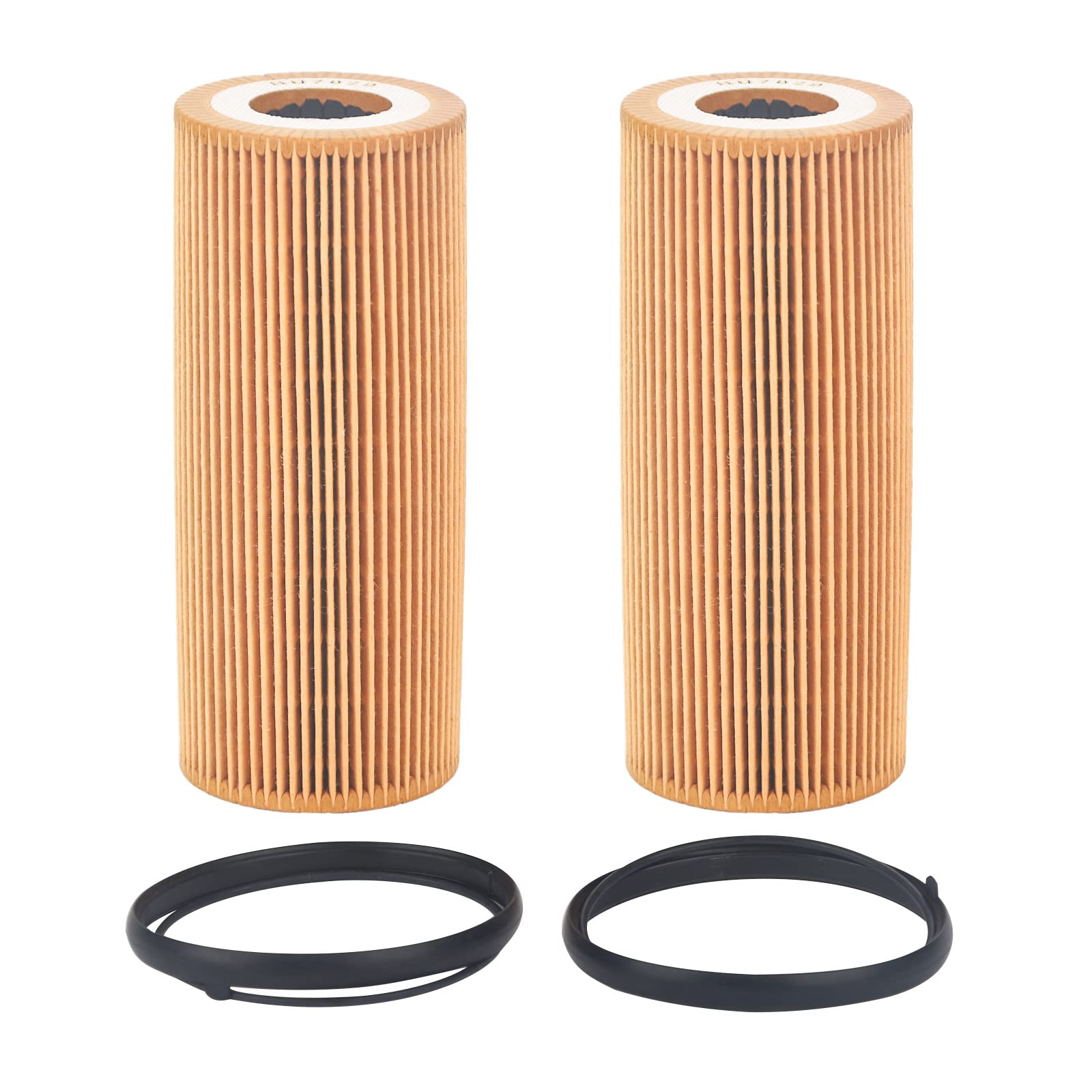Photo 1 of 2 Pcs Engine Oil Filter Compatible With Audi Porsche VW Vehicle 2005-2018 A4 A5 A6 A7 A8 Quattro Q5 Q7 S4 S5 SQ5, 2011-2017 Cayenne Panamera, Touareg, Replace#HU7029z HU722z
