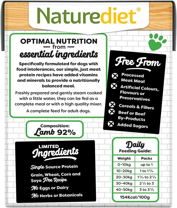 Naturediet - Purely, Complete Wet Food, Lamb, 390g (Pack of 18), 390 g (Pack of 18) - Image 3