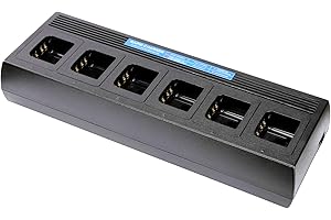 Commountain Multi Unit Rapid Charger for Motorola Radios R5 R7 XPR 7550e XPR7550 XPR7350e XPR6350 XPR6550 XPR7350 XPR7580e XPR3300 XPR3500 XPR3300e XPR3500e APX 4000 APX3000 etc, Six Gang Charger