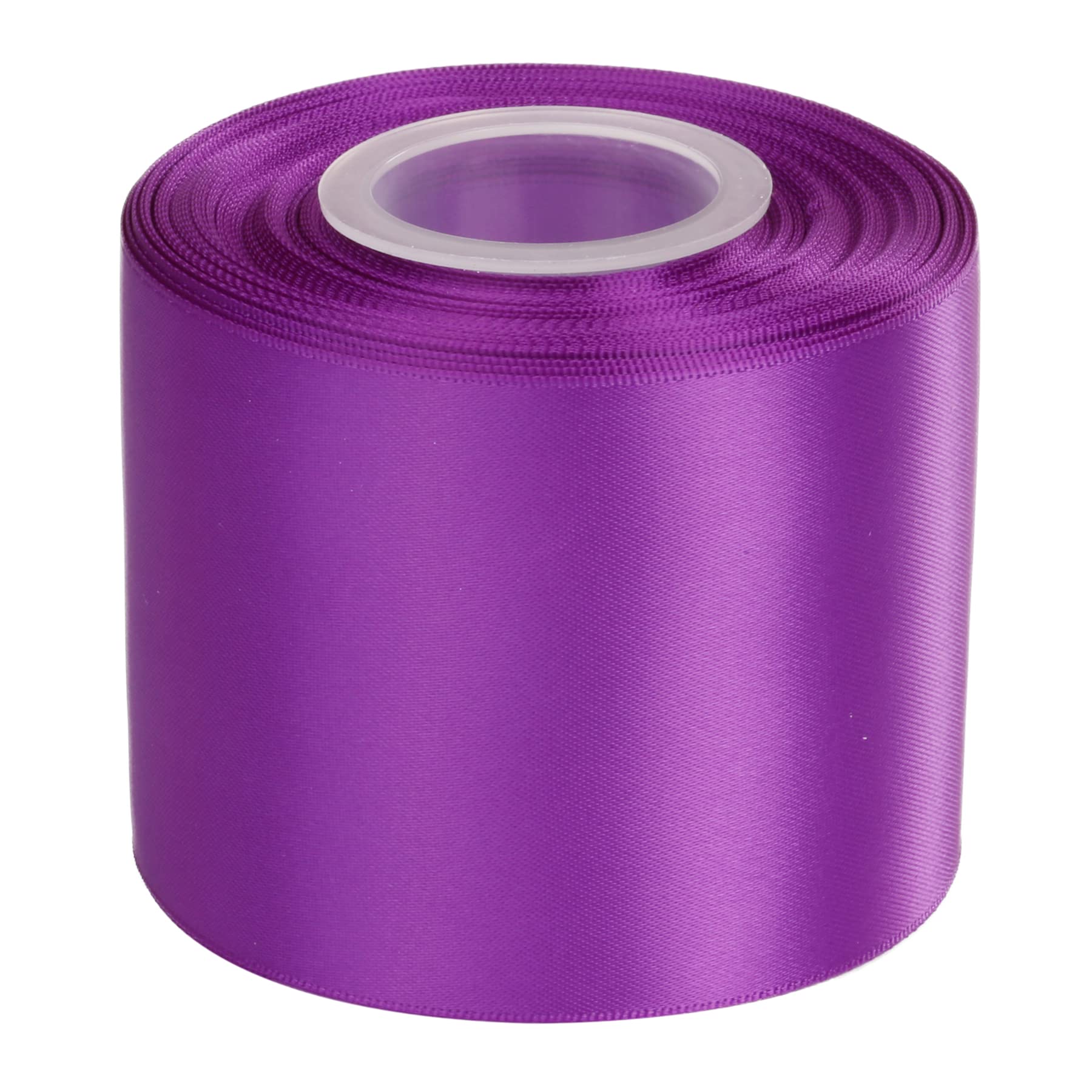 Ribbonitlux 75mm Wide Double Face Satin Ribbon 22 Meters (465-Purple, Set for Bow, Party Decor, Sewing Applications, Wedding and Craft