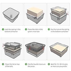 TOFIIGREM Tofu Press - Grey Tofu Presser Easily