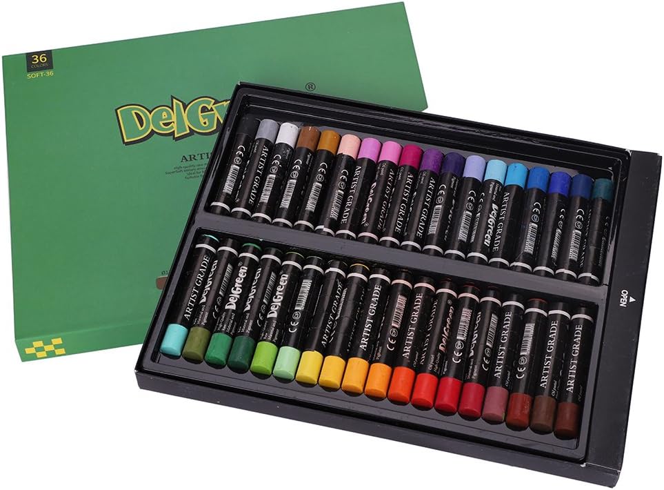 ITODA Assorted Colour Oil Pastel Set 36 Piece Oil Pastels Crayons Creative Pastel Sticks Kids Art Supplies for Drawing Painting - Makes a Great Gift for Beginner and Serious Artists