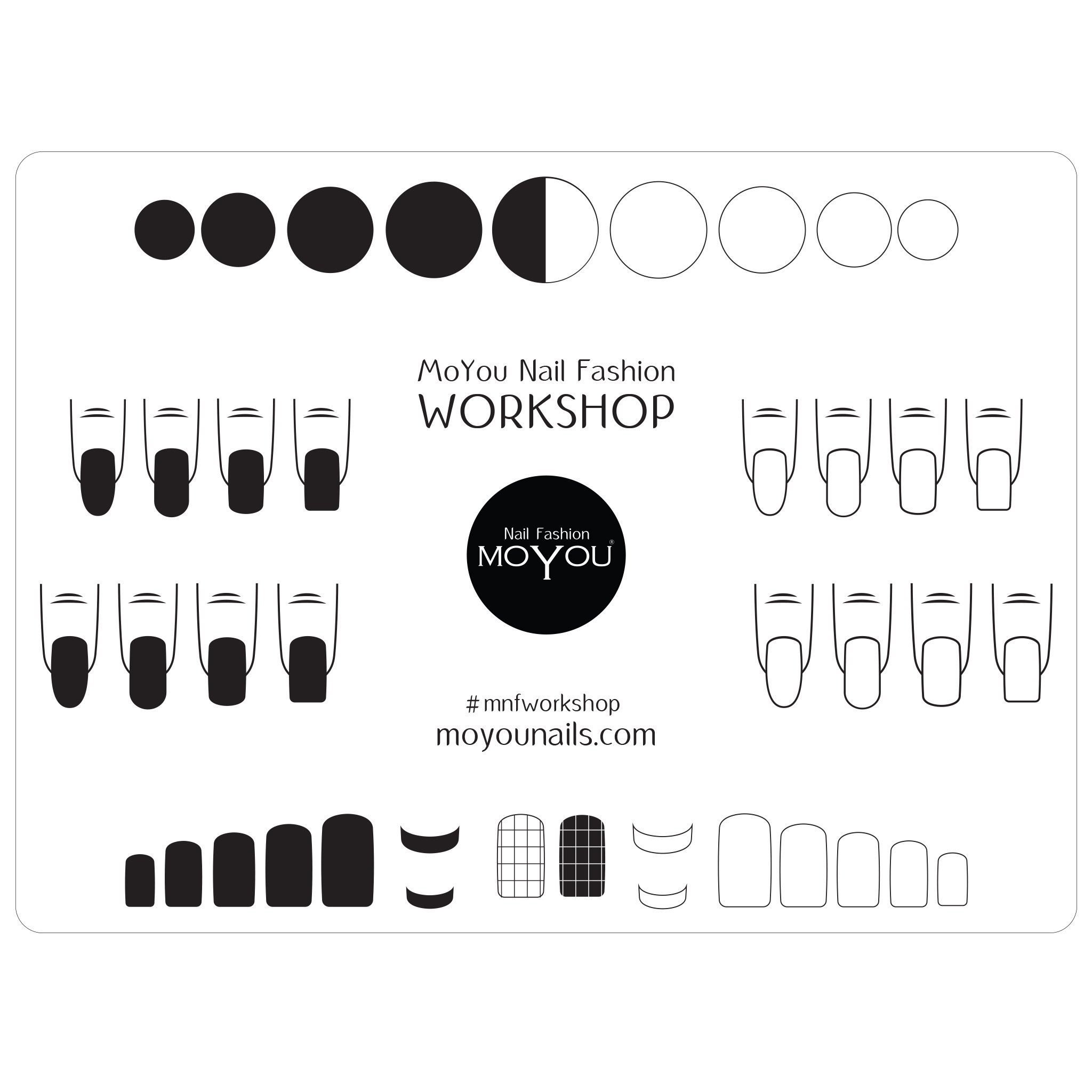 MoYou Nails SILICON PLACEMENT MAT WorkSpace For Stamping Nail Art Protects Surfaces