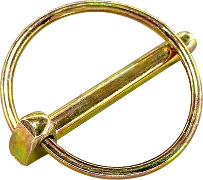 DDHOMIN 8 PCS Heavy Duty Lynch Pin Set 6mm Round Linch Pins for Tractors