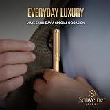 Scriveiner Gold Ballpoint Pen Luxury Brass Real Gold Plating Schmidt Refill view 5