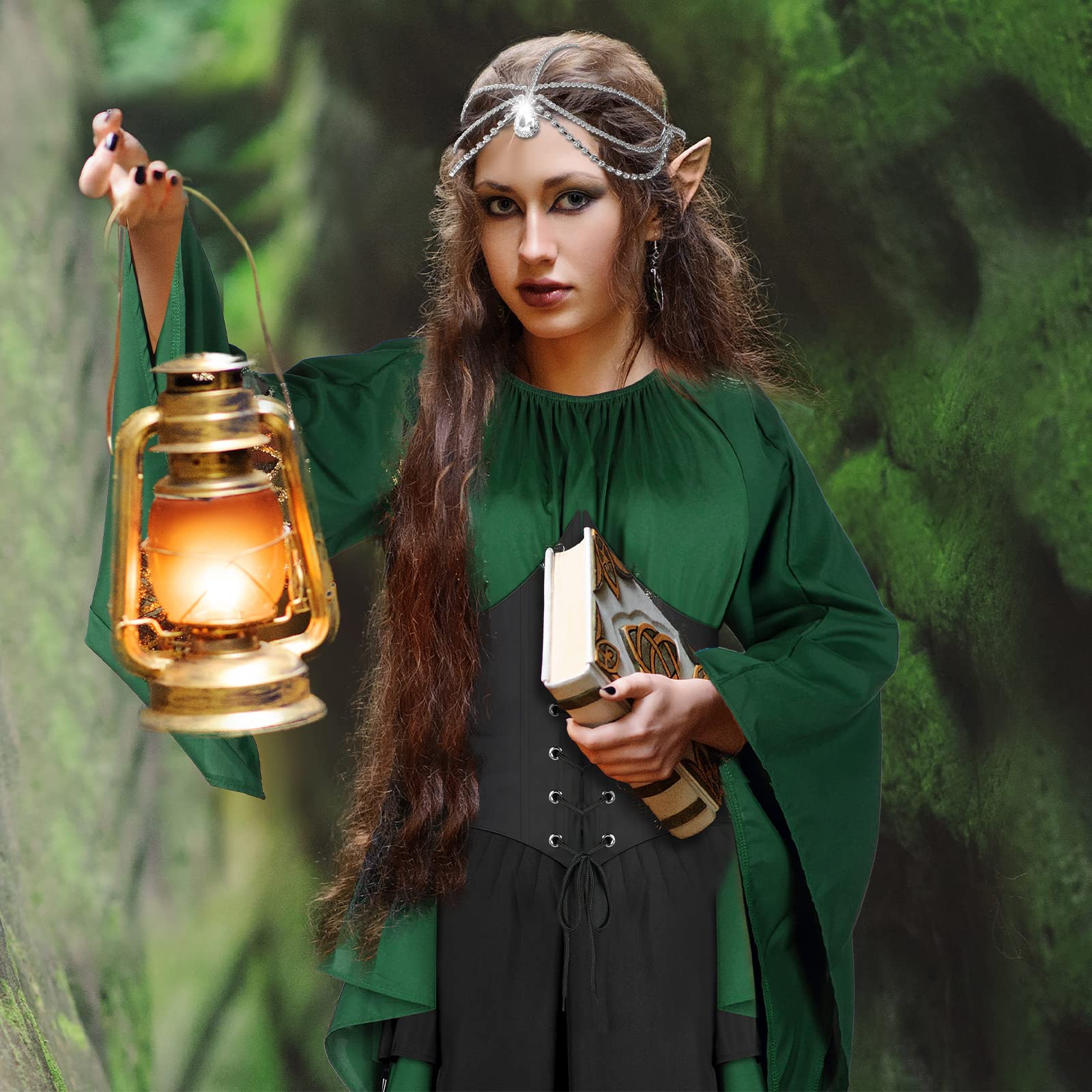 Jadive Spider Woman Kostüm – Halloween Kleid Mit Spinnennetz-Muster & Stirnband, Grusel-Look Für Damen