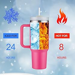 YOUEXPERT 40 oz Tumbler with Handle and Straw