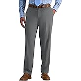 JWM Mens Tall Dress Pants Slacks 34" 36" Inseam Classic Fit Golf Work Pant Expandable-Waist Flat-Front Casual Comfy Trousers