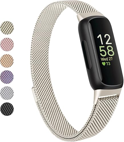 Soft Leather Band For Fitbit Inspire 2/HR/Ace 2 - Light Brown Replacement Strap