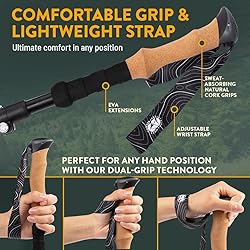 Folding Trekking Poles, Hiking Sticks Foldable