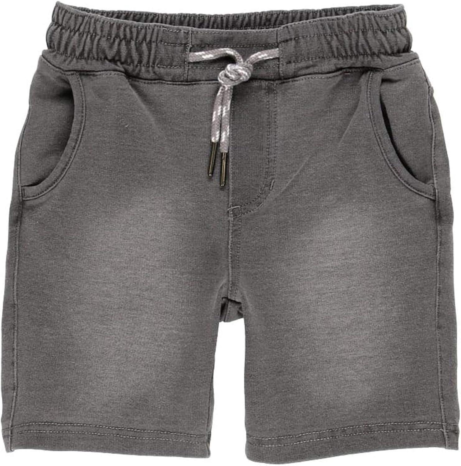 boboli 522144 Boys' Plush Denim Bermuda Shorts Grey 12 Years