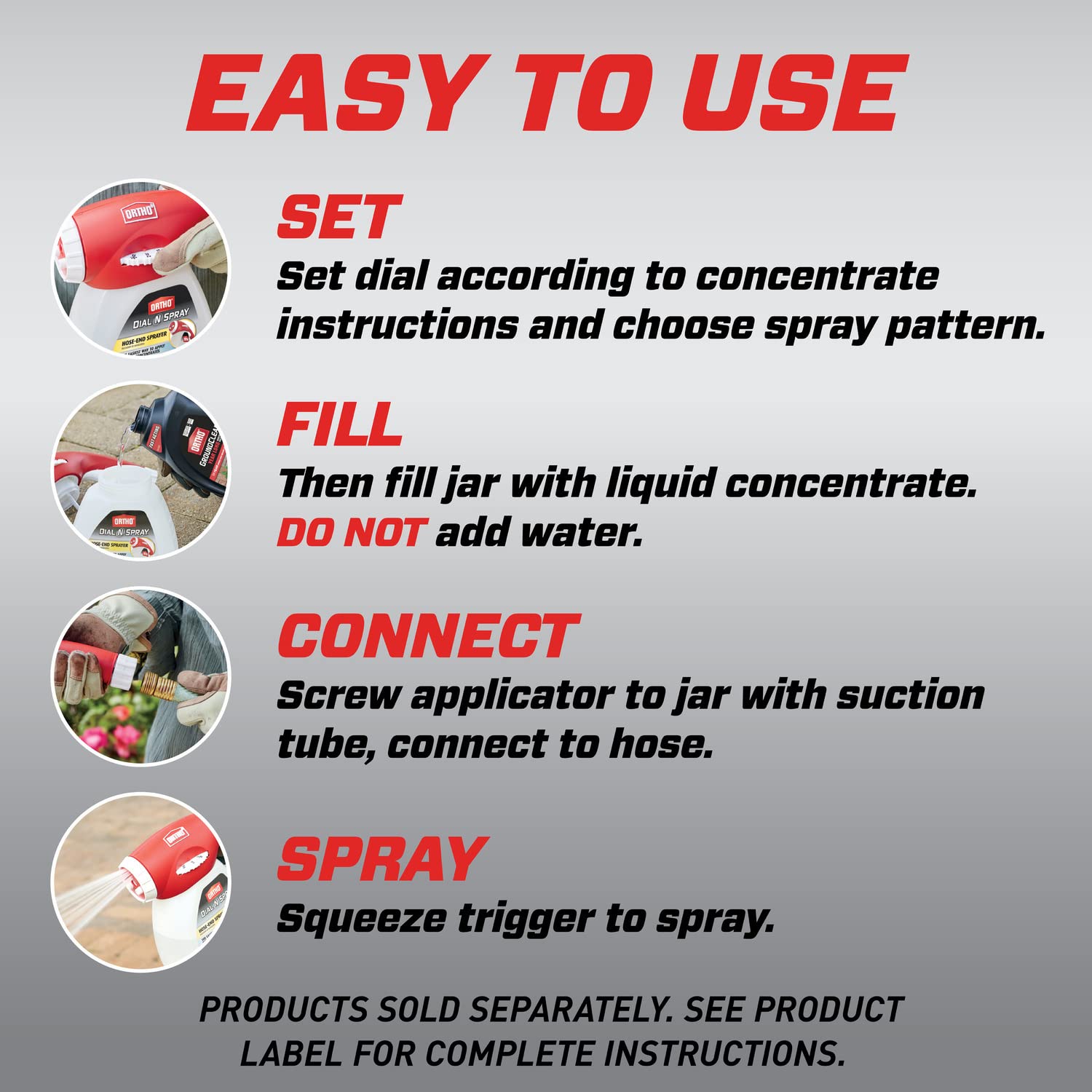 Ortho Dial N Spray HoseEnd Sprayer for Liquid Weed and Insect Killer